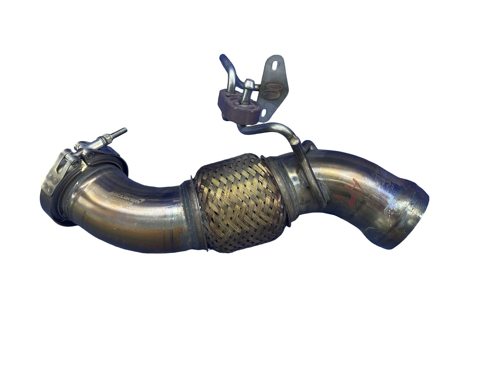 2020-2026 MCLAREN GTS OEM RWD 4.0L REAR LEFT RIGHT EXHAUST MID PIPE TUBE SET