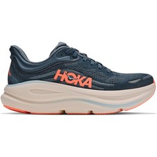 [SALE]-HOKA. Bondi 9 Road-Running Shoes - Women's Faded Navy/Slate Blue-NEW