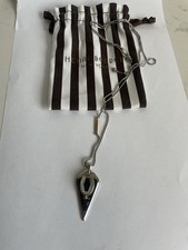 Henri Bendel Silver Arrow Point Pendant Long Necklace