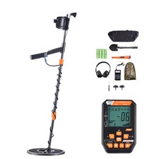 Waterproof Metal Detector 12" Professional LCD Gold Finder for Adults IP68