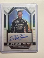 2023 Panini Prism Racing NASCAR Jordan Anderson White SSP Auto /5