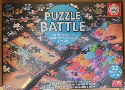 EDUCA Puzzle Battle 12 Puzzles je 42 Teile