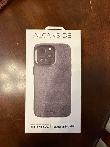 Coque iPhone 16 Pro Max Alcantara grise nardo neuve - Photo 15 sur 15