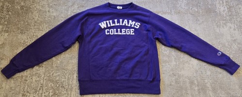vintage Champion Reverse Weave Williams College Crewneck Sweatshirt Small Purple