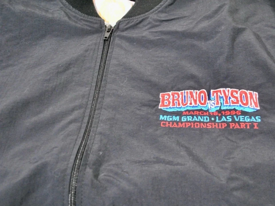 Chaqueta de boxeo vintage Bruno vs Tyson 1996 talla grande Foto 2 de 2
