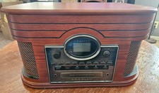 Crosley CR247 Composer 4-in-1 CD Recorder Turntable Tape Radio - TESTED WORKING