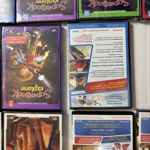 Lot of 21 New SUPERBOOK DVDs -Superbook Let The Adventure Begin CBN Christian Ed - Picture 9 of 9