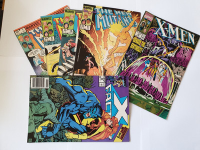 X-Men Classics 55, X-Factor 46, New Mutants 7, 9, 10, 11,(Marvel) (US) (6 Hefte)