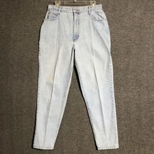 Vintage Gitano Jeans Womens 18 Light Wash High Rise Tapered Mom Casual Chic 90s