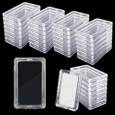 50PC Coin Cases Holder Capsules Direct Fit 1oz Silver Bar One Troy Ounce Bar