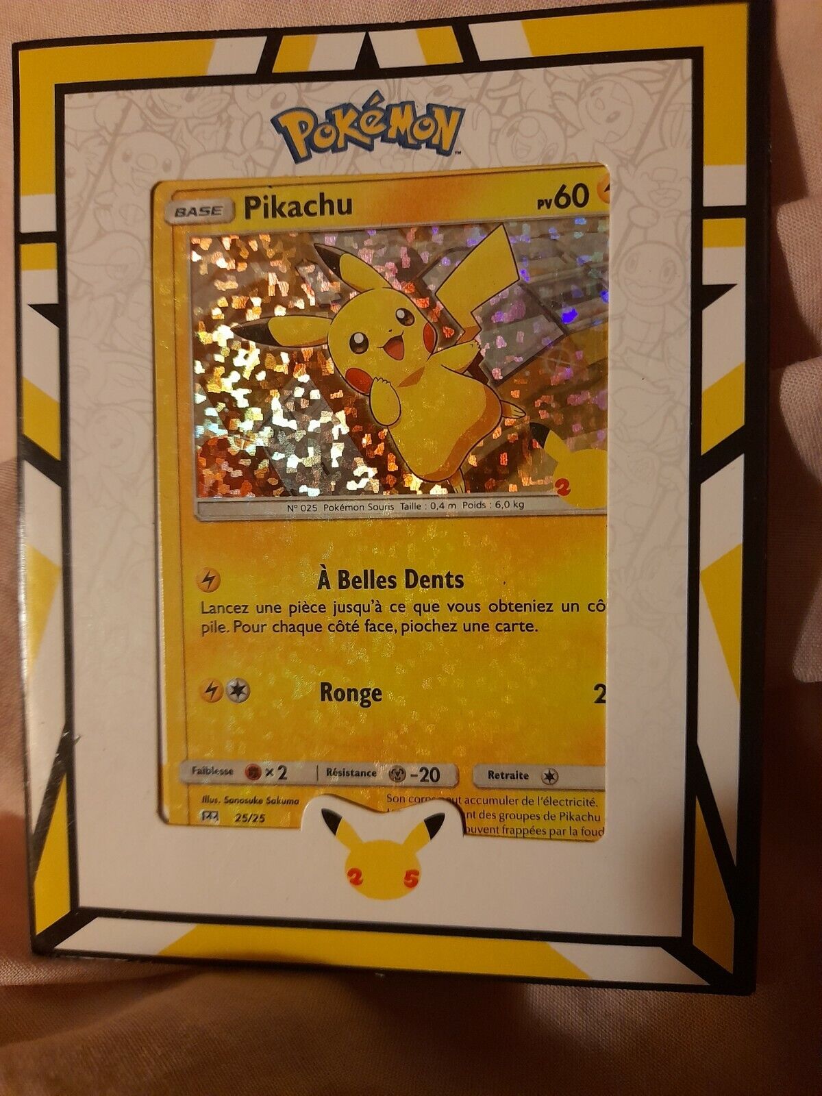 Pikachu Holographic Pokemon Card