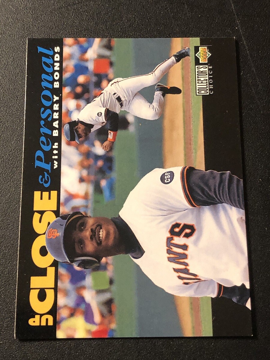 1994 Collector's Choice Up Close & Personal Barry Bonds (Black Bar