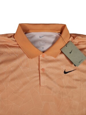Nike Golf Dri-FIT Victory Polo Shirt Orange Trance Black FD5831