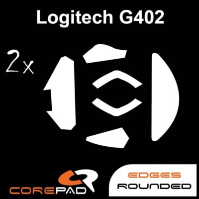 Corepad Skatez Logitech G402 Ersatz Mausfüße Mausgleiter Hyperglides Teflon