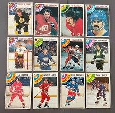 1978-79 O-PEE-CHEE HOCKEY 12 CARDS GOOD CONDITION PLEASE VIEW ALL 8 PICTURES