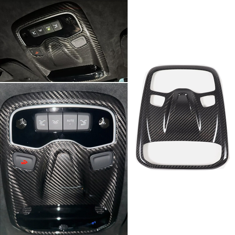 Real Carbon Fiber Roof Reading Light Panel Cover For Lotus EMIRA 2021-2023