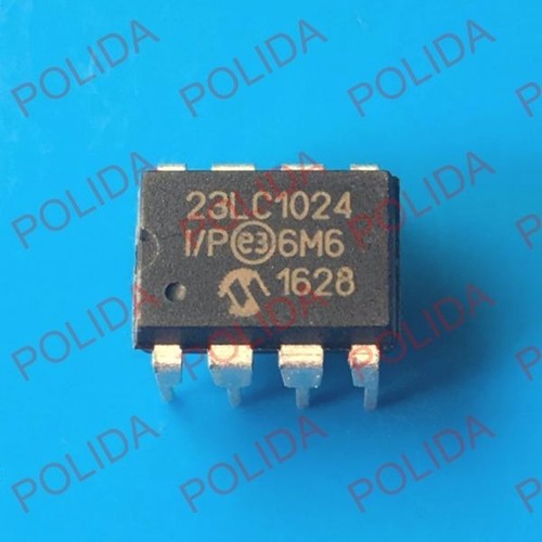 1 PZ MICROCHIP SERIALE SRAM IC DIP-8 23LC1024-I/P 23LC1024 - Foto 1 di 1
