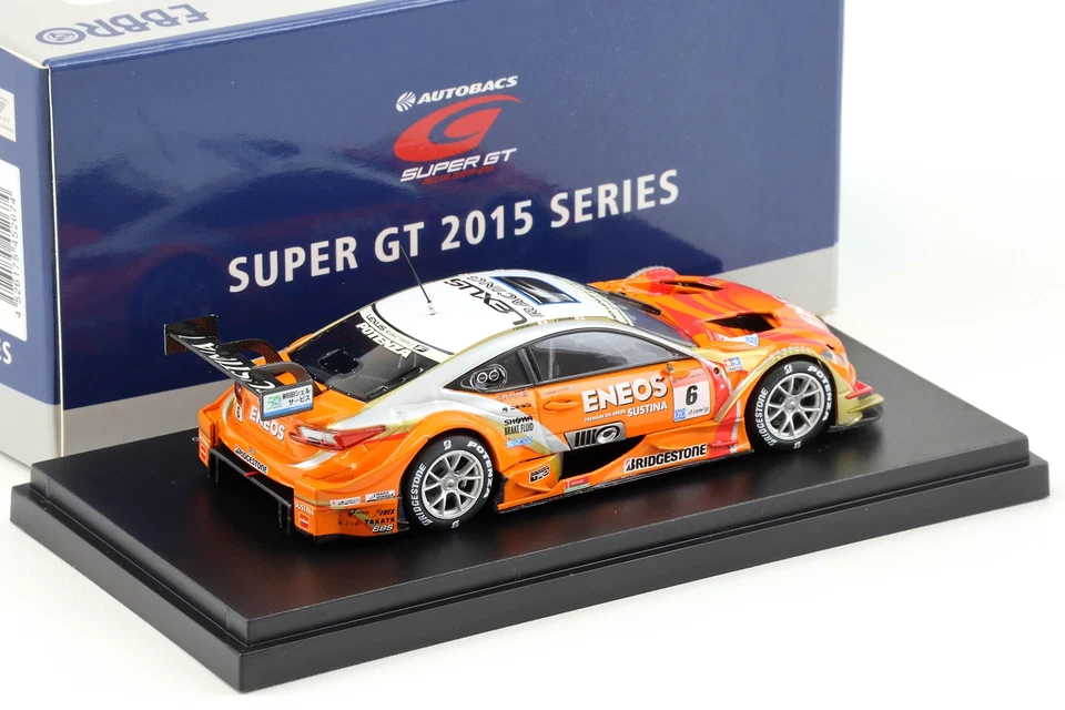 1:43 Ebbro Lexus RC F Super GT500 Rd.1 Okayama 2015 ENEOS SUSTINA #6 Oshima - Immagine 2 di 3