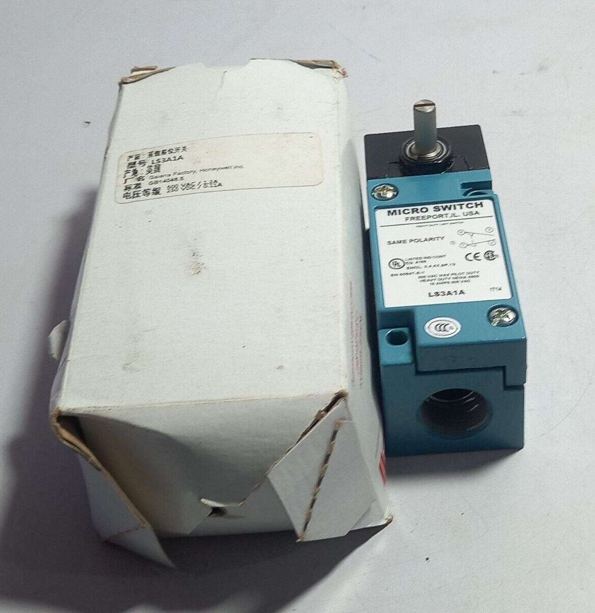 Honeywell LS3A1A Micro Switch / 600 VAC MAX Pilot Duty /Nema A600/10 AMPS 600 VA