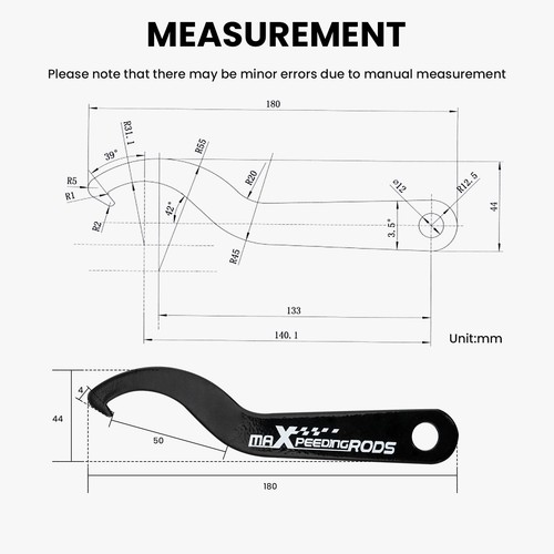 Coilovers Universal Adj.C Spanner Wrench for Toyota for Subaru for BMW E36 E46 - Picture 3 of 12