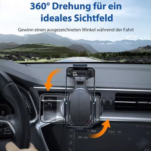 Handyhalterung Auto Armaturenbrett Universal 360° KFZ Handy Smartphone Halter DE - Bild 2 von 8