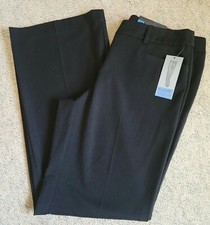 NWT Apt. 9 Black Tie Modern Fit Trouser Leg Pants Size 10
