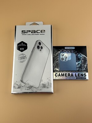 IPhone 12 Pro Phone Clear Case Flexible TPU Slim Fit Cover with camera lens