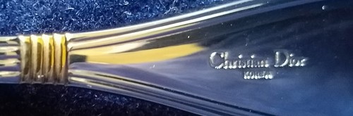 ANTIONETTE Gold Accent by Christian Dior Stainless 7 3/4" DINNER PLACE SPOON - Picture 4 of 4
