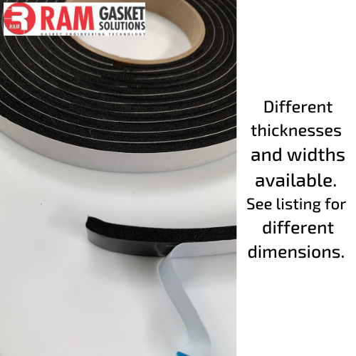 Extra Thick Gasket Foam Strip Premium Rubber UK Manufacturer Draft