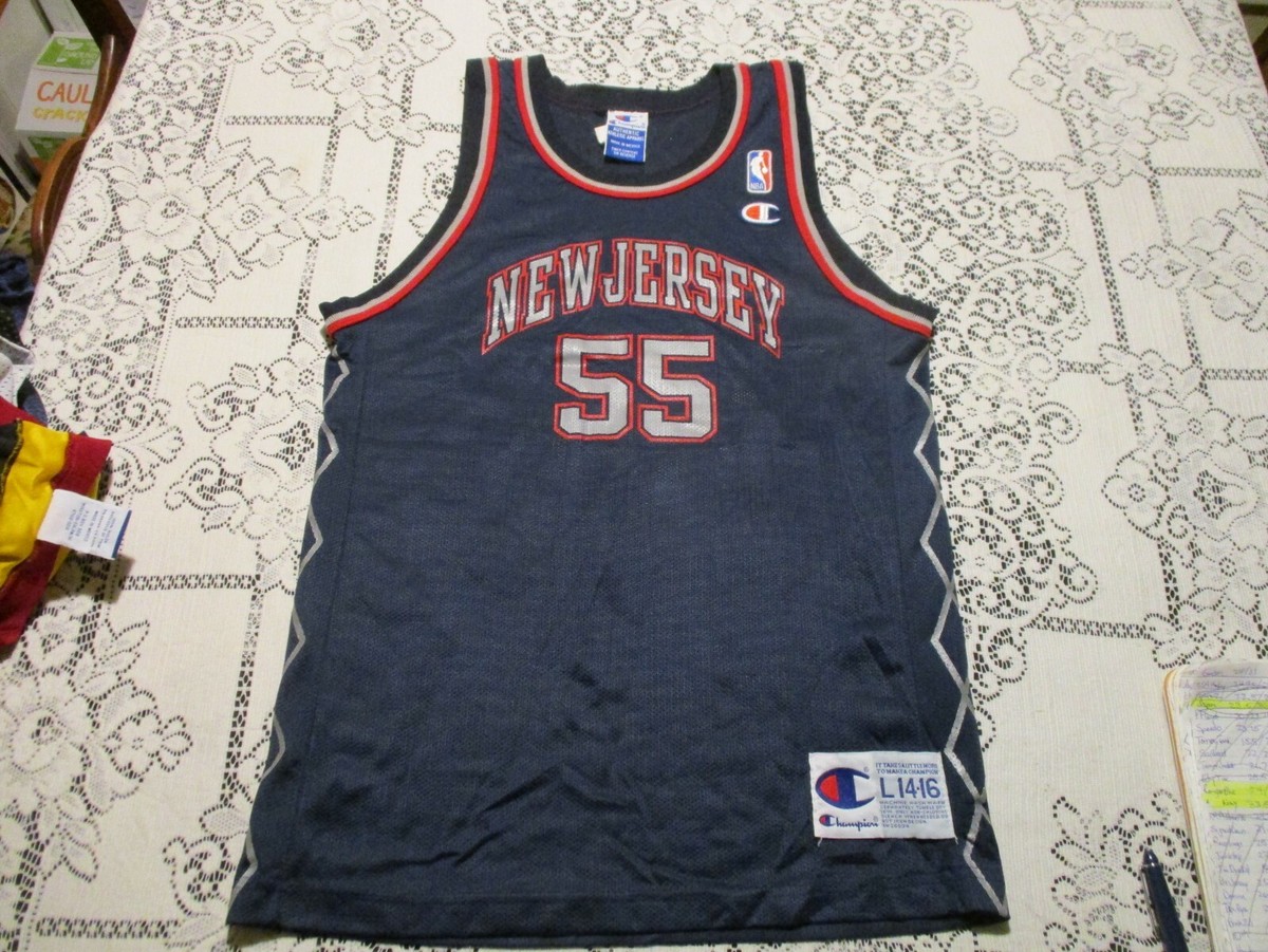 NEW JERSEY NETS JAYSON WILLIAMS #55 VINTAGE 1990s CHAMPION