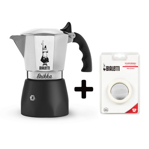 Bialetti New Brikka 4 Cups Moka Cafe 