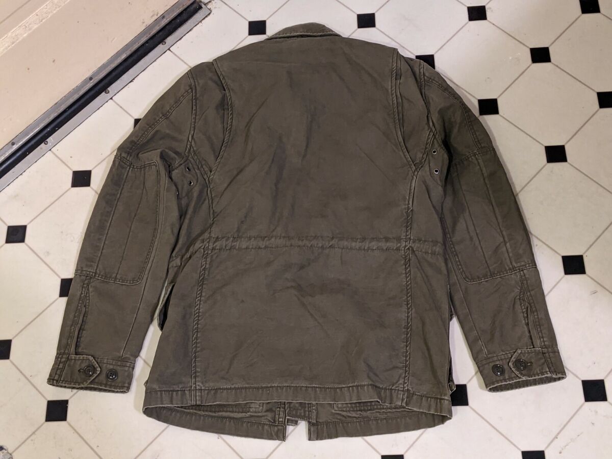 J CREW MILITARY JACKET / COAT S GREEN HEAVY COTTON US ARMY J CREW MILITARY JACKET / COAT S GREEN HEAVY COTTON US ARMY