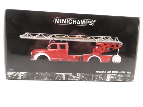 (ID0690) Minichamps 439140071 Magirus S6500 Drehleiter Feuerwehr Stuttgart, 1... - Bild 6 von 7