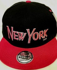 New York NYC 1664 Hot Pink Black Snapback Ball Cap Hat NWT