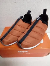 ThirtyTwo The Lounger Mens Sz 4 orange Comfort Lined Slipper Sneaker Shoe #2W1