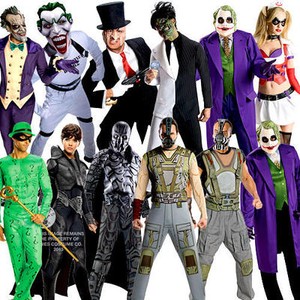 Halloween Villains Adults Fancy Dress Book Week DC Character Mens ...