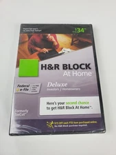 H&R Block At Home Deluxe - Federal E-file  2009 - NEW SEALED