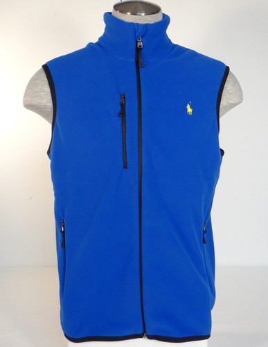Polo Ralph Lauren Men's Micro Fleece Zipper Vest, Size: Large, Blue