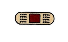 Patch embroidered iron on cloth badges kawaii biker dressing bandage applique