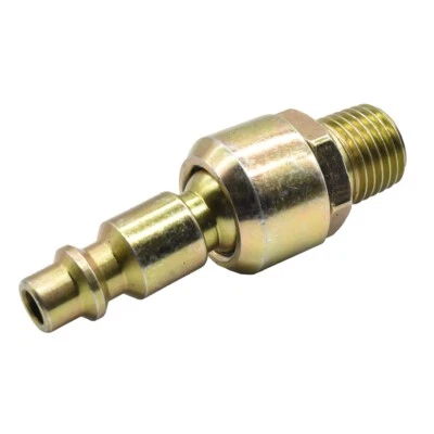 INTERSTATE PNEUMATICS 1/4 Inch Industrial Steel Swivel Plug x 1/4 Inch Male NPT - CPHS441