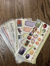 5 Creative Memories Jumbo Great Lengths Stickers Cottage Titles Kids Birthday +