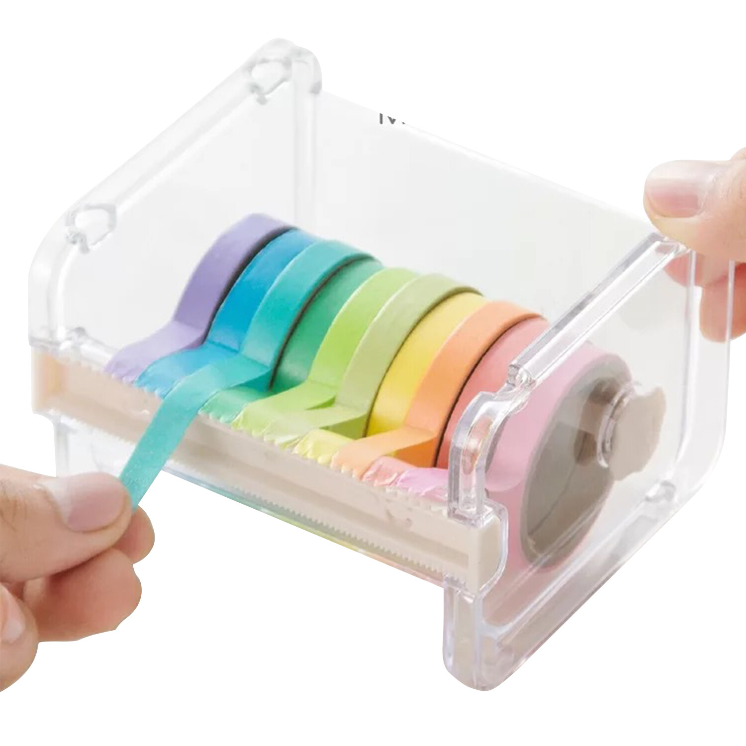 Tape Dispenser  Roll Tape Holder Organizer Desktop DIY Sticker Roll Q4L3-image