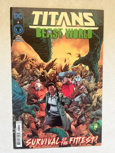 TITANS BEAST WORLD #4 Ivan Reis Cover NM DC Comics High Grade Pics! Survival Fit
