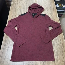 Rock & Republic Thin Henley Hoodie Men’s Size S #20423