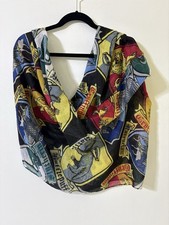 Harry Potter Scarf Hogwarts House Crests Wizarding World Infinity Print