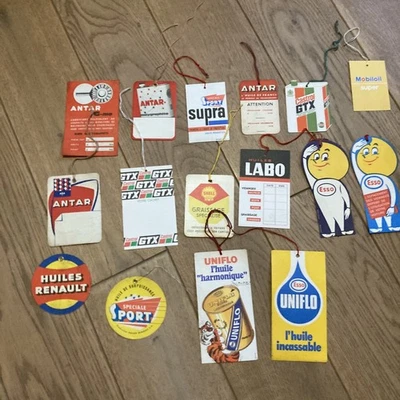 Lot Étiquettes De Vidanges Vintage Automobilia  - Photo 1/4