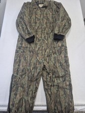 Vtg 80s 90s Rothco Smokey Branch Camo Insulated Coveralls Hunting Men's XL EXC