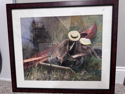 Wood Framed Art Print by American Artist John Singer Sargent 26x22 custom Frame 