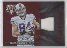 2014 Panini Totally Certified Fabrics Red 51/100 Scott Chandler #CF-SC r7o
