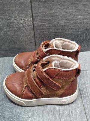 Ugg Kids Rennon boots warm II trainers Brown Sz 8 S000109